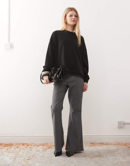 Noisy May long sleeve sweat with lace hem, 2 of 4