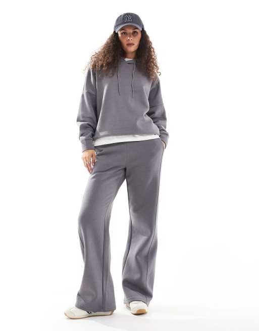 Noisy May - Losvallende hoodie in antraciet, deel van co-ord set, 2 van 4