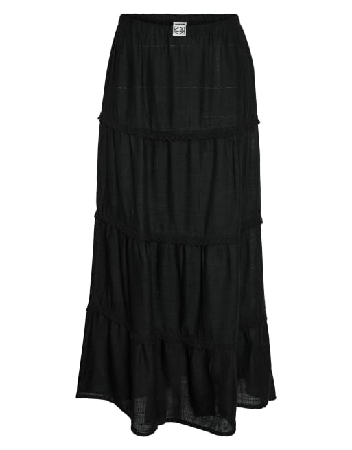 Noisy May Maxirock mit hoher Taille in Schwarz, 6 von 6