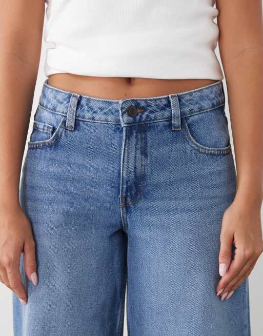Noisy May – Mellanblå jeans med vida ben och låg midja, 5 av 5