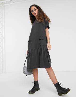 asos peplum shirt dress