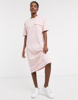 baby pink shirt dress