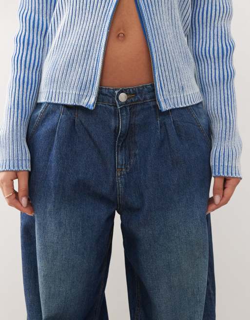 Noisy May – Mila – Weite Jeans in dunkelblauer Waschung, 5 von 5