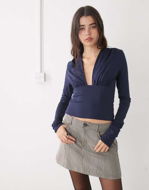 Noisy May - Mini rok met heritage ruit in beige - view 1