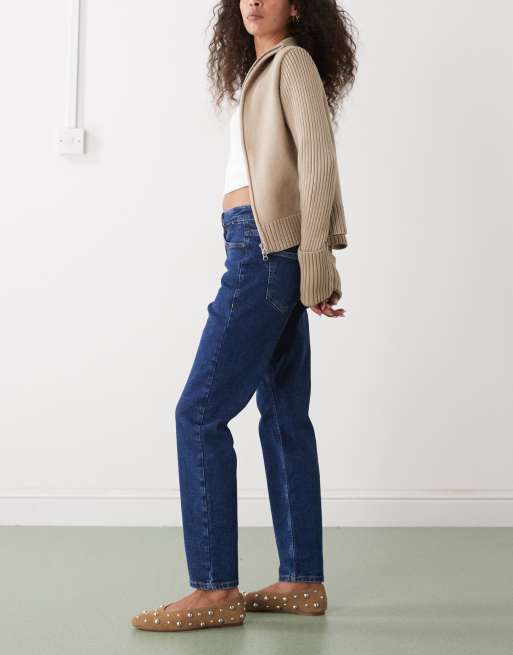 Noisy May – Moni – Jeans aus dunkelblauem Denim mit hohem Bund und schmalem, geradem Schnitt, 3 von 5