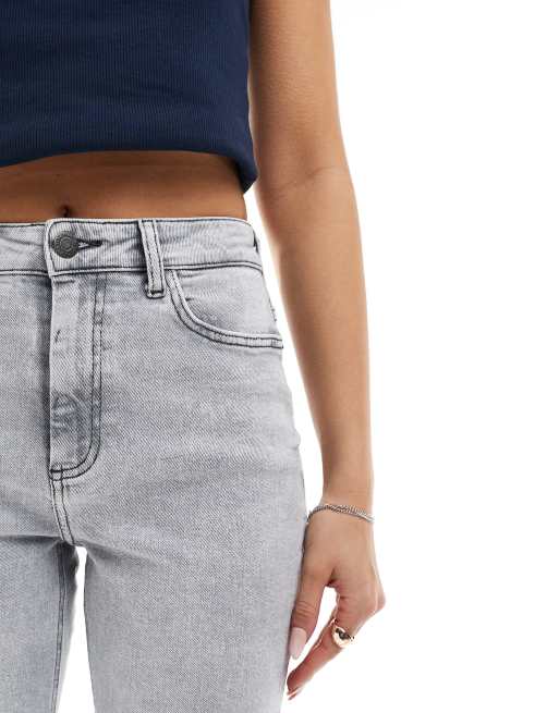 Noisy May - Moni - Jeans dritti a vita alta grigio chiaro slavato, 3 di 5