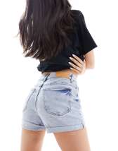 Short En Jean Pimkie Taille 40 - Modèle Mom Neuf Avec étiquettes - Bleu Délavé été