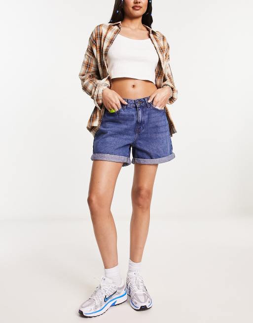 Noisy May - Niebieskie spodnie z denimu dla kobiet w ciąży, 3 z 4