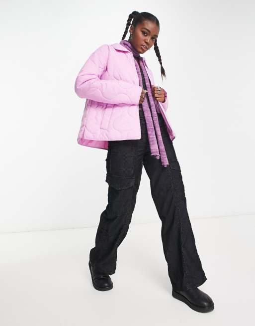 Bubblegum pink cheap puffer jacket