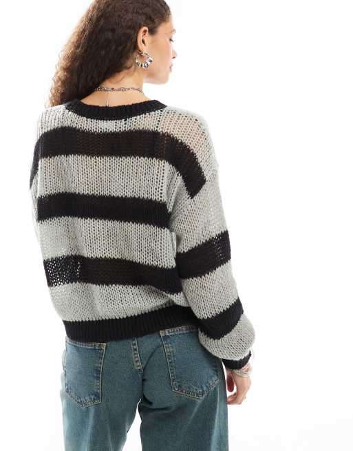 Noisy May Maglione Donna In Maglia Morbida - Girocollo Regular Fit, Maniche Lunghe, Nero