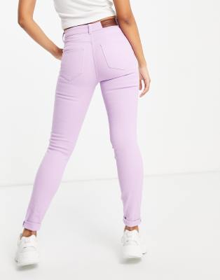 purple slim jeans