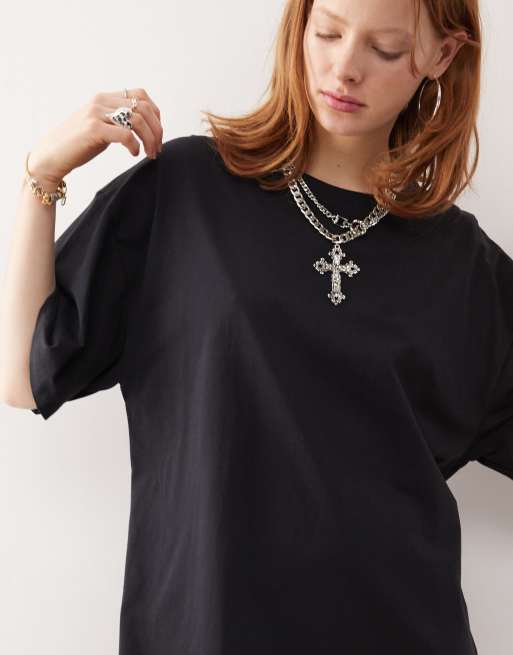 Noisy May Damen T-Shirt Nmmathilde – Langarm, Rundhals, Lässiges Top Für Jeden Tag, Bequeme Passform