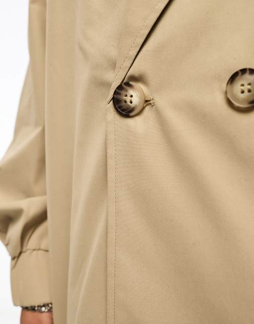 Noisy May - Oversized beige trenchcoat, 3 af 4