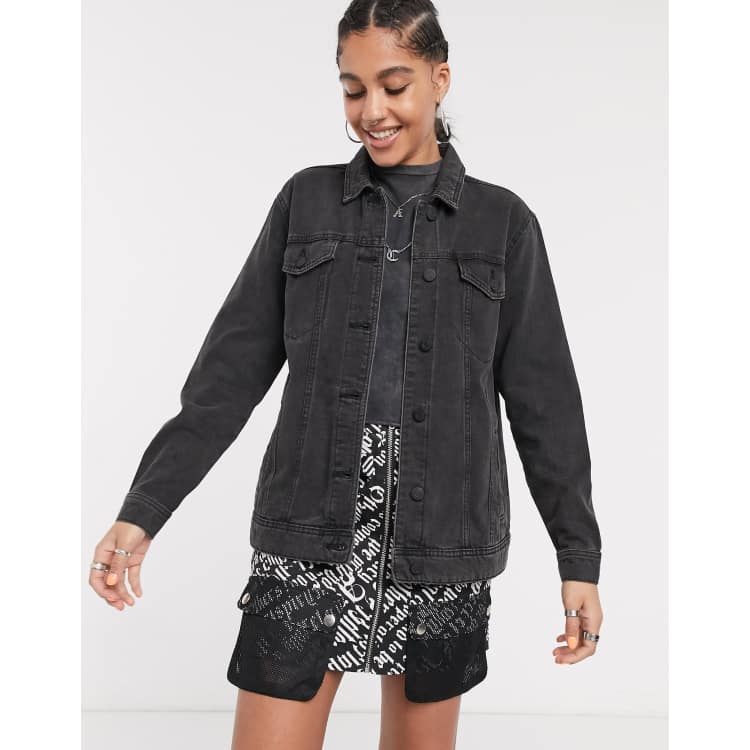 Noisy may shop black denim jacket