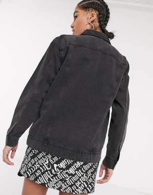 noisy may black denim jacket