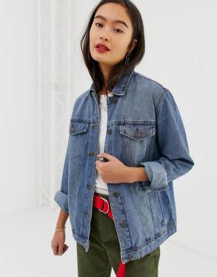 oversized denim vest