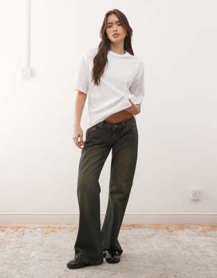 Noisy May Oversized Drop Shoulder T-shirt In White