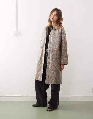 Noisy May Oversized Lightweight Rain Coat In Black