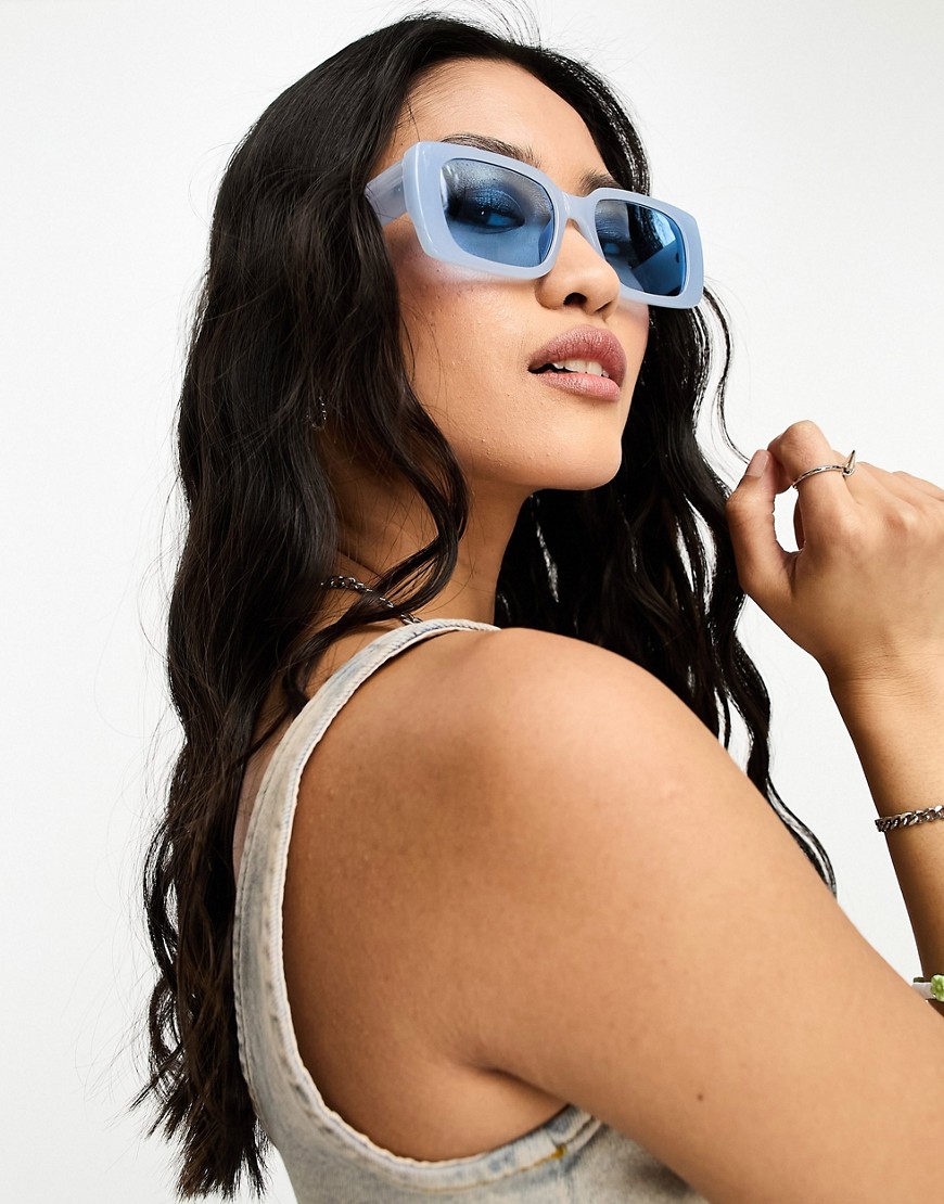 Noisy May Oversized Square Frame Sunglasses In Blue