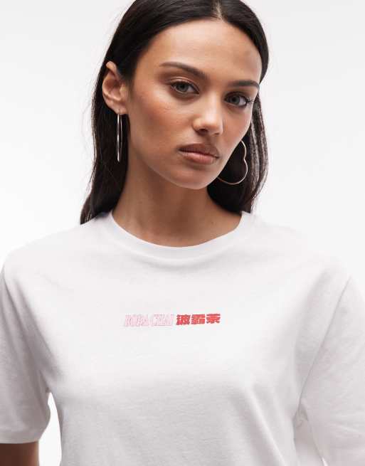 Noisy May oversized t-shirt with chai back print in white, 4 of 4