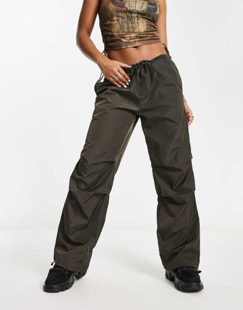 Noisy May - Pantalon bouffant à taille basse - Marron - view 1
