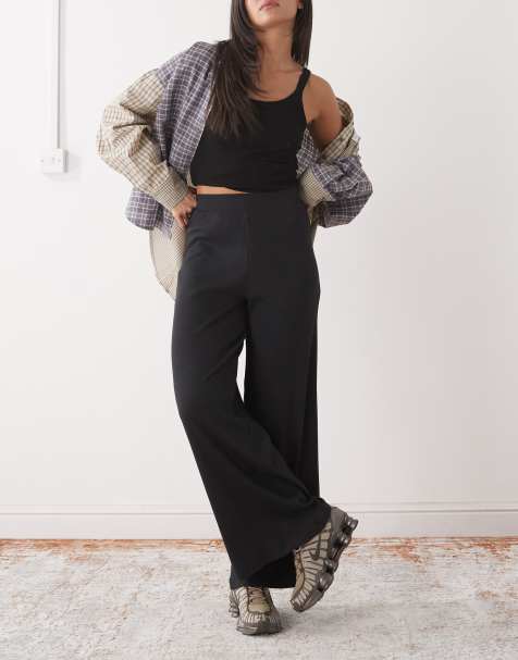 Noisy May - Pantalon large nervuré - Noir - view 1