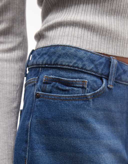 Noisy May - Pantaloncini in denim a vita medio alta blu medio, 3 di 5