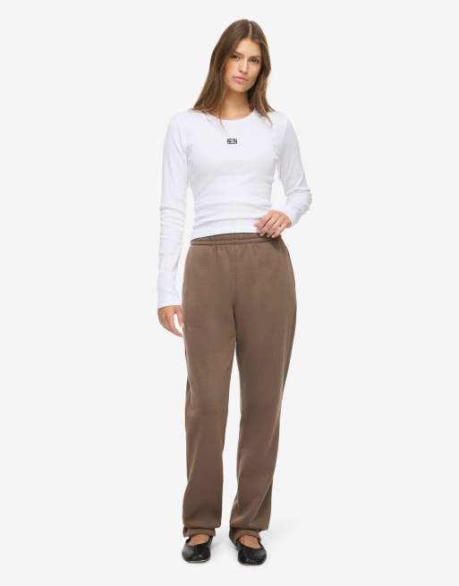 Noisy May pantaloni sportivi marrone cioccolato, 3 di 7