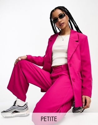 Noisy May Petite tailored blazer in pink - ASOS Price Checker