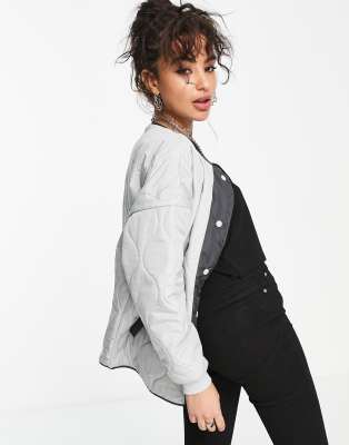 petite collarless jacket