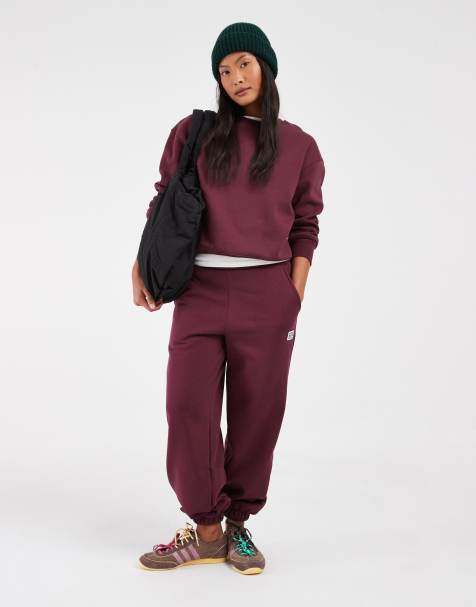 Noisy May Petite - Conjunto color ciruela de joggers con bajos ajustados y sudadera con cuello redondo - view 1