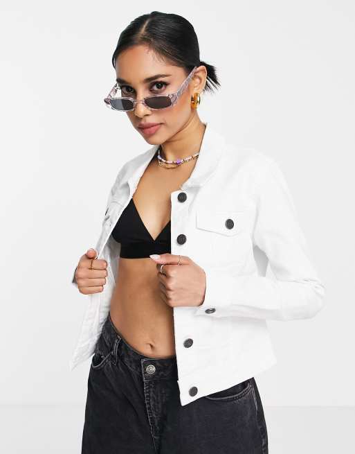 Noisy may clearance white denim jacket