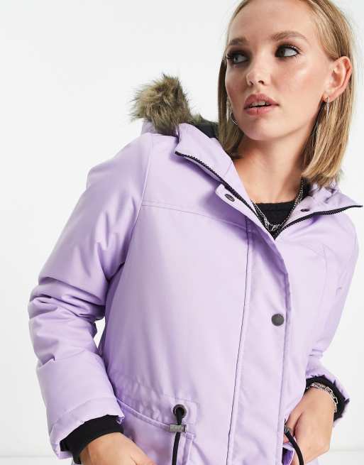 Womens on sale purple parka