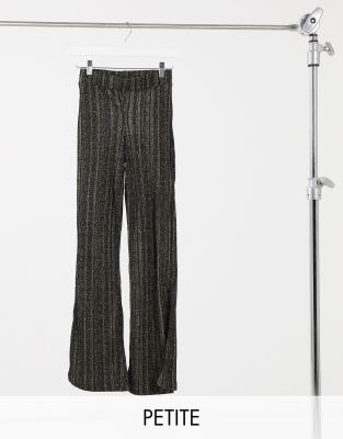 gold flared trousers