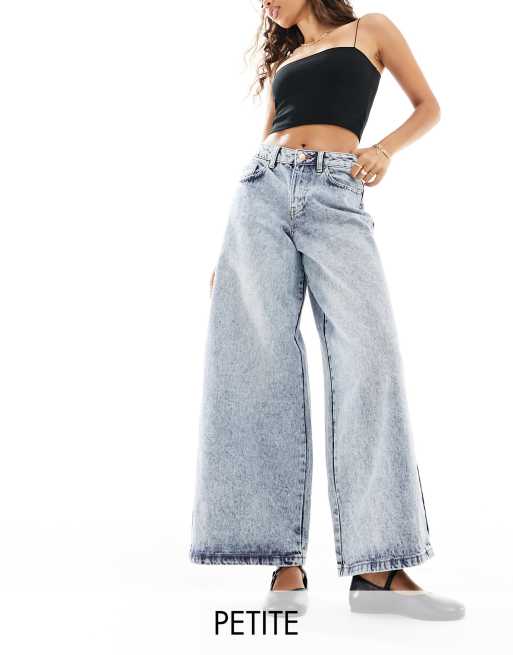 Noisy May Petite - Jeans a fondo ampio lavaggio chiaro