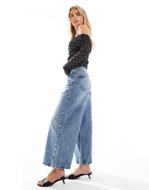 Noisy May Petite - Jeans ampi blu lavaggio chiaro, 2 di 5