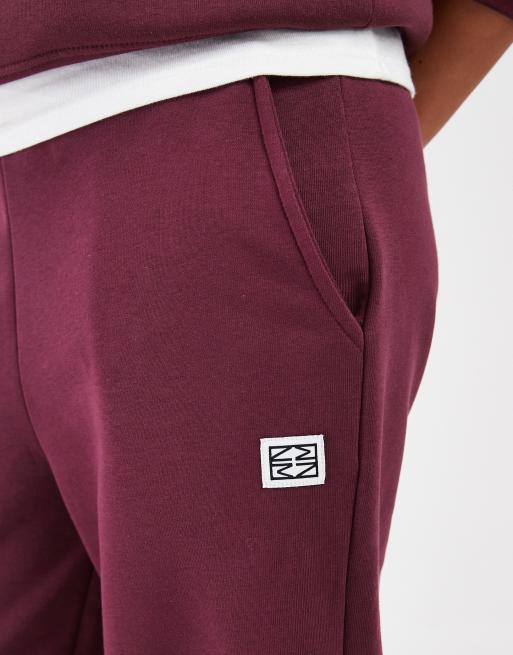 Noisy May Petite Jogger-Kombiteil mit Umschlag in Pflaume, 4 von 5