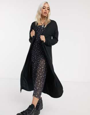 black maxi cardigan petite