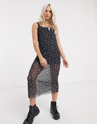 petite mesh dress