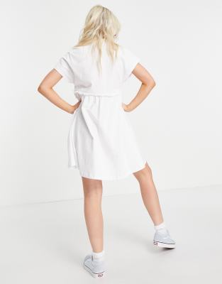 white smock t shirt dress