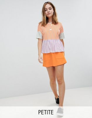 Noisy May Petite – Minikjol med fickor-Orange