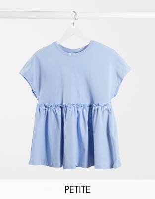 baby blue peplum dress