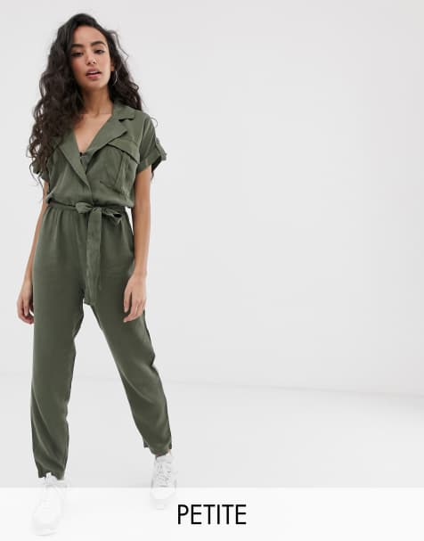 Noisy May Petite tencel utility jumpsuit