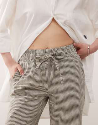 Noisy May Petite Tie Front Wide Leg Pants