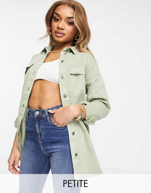 Veste chemise verte sale