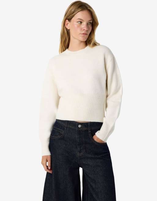 Noisy May pull en maille crème, 5 de 6