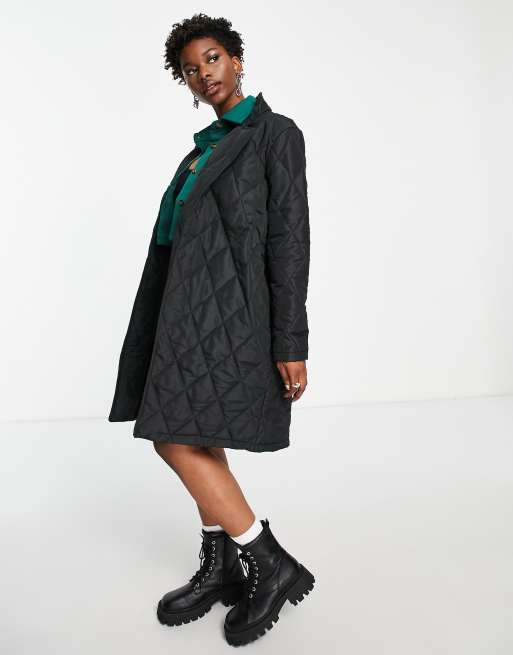 Quilted 2024 midi coat