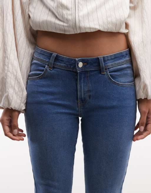 Noisy May Rae low rise super slim jeans in medium blue denim, 5 of 5