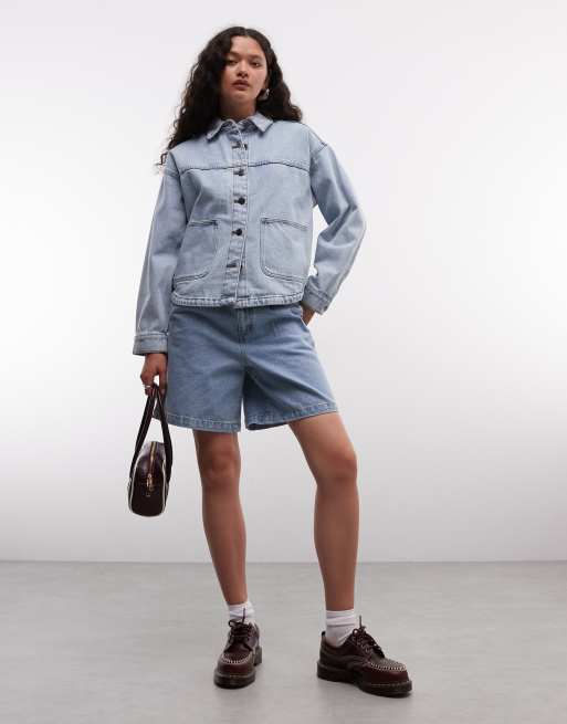 Noisy May - Recht denim jack in lichtblauw, 2 van 4