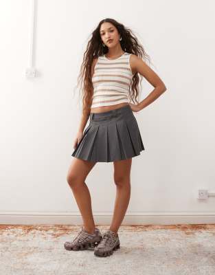 NOISY MAY RIB KNIT TANK TOP 